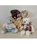 Teddy Bears in Costumes Lot Las Vegas Glam Valentine Anchor Sweater Plus... - £23.11 GBP