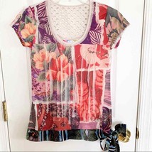 Desigual Viatri Printed Multicolor Tee NWOT - £36.68 GBP