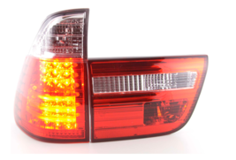 FK Pair LED Lightbar REAR LIGHTS Tail Lamps BMW X5 E53 98-02 Red Clear T... - $298.19