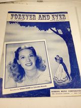 Forever and Ever (sheet music) - $5.00