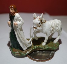 Magnificent Blessings Miniature Nativity 2015 Sheperd White Donkey Haw V... - $34.60