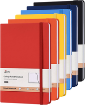 SUIN Hardcover-Journal-Notebooks, 6 Packs A5 Lined Journals Notebook for Writing - £45.18 GBP