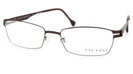 New Red Rose Franco / 6200 Brown Eyeglasses Glasses 53-18-145 B30mm Japan - $112.69