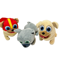 Disney Puppy Dog Pals Plush Pugs Bingo Rolly Super Rolly Stuffed Animals Lot 3 - £11.67 GBP