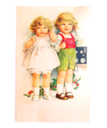 Trenton Cracker Co. OTC Color Litho Trade Advertising Post Card Children... - $72.46 MXN