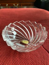 Gorham Spiral Collection Lead Crystal Bowl 4-1/2&quot; - £6.53 GBP
