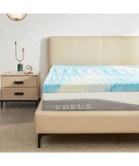 Sinweek 3 Inch Mattress Topper 5-Zone Memory Foam Mattress, Twin Size Blue - $89.99