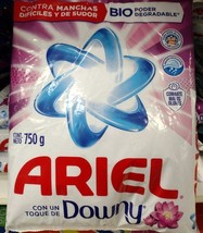 2X ARIEL DETERGENTE EN POLVO CON DOWNY - 2 BOLSAS DE 750g c/u - ENVIO PR... - $22.24