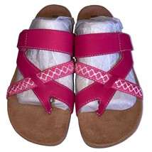 Earth Origins Nubuck Toe-Post Sandals - Ossi, Womens Size 7.5 Raspberry - £23.80 GBP