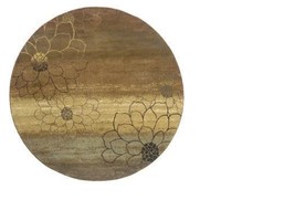 Oriental Weavers Hudson 074A1 8&#39; Round  Round - Brown/ Beige-Polypropylene - £347.24 GBP