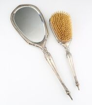 Vintage George Webster Co Sterling Silver Vanity Set (535g) Hand Mirror ... - $659.77