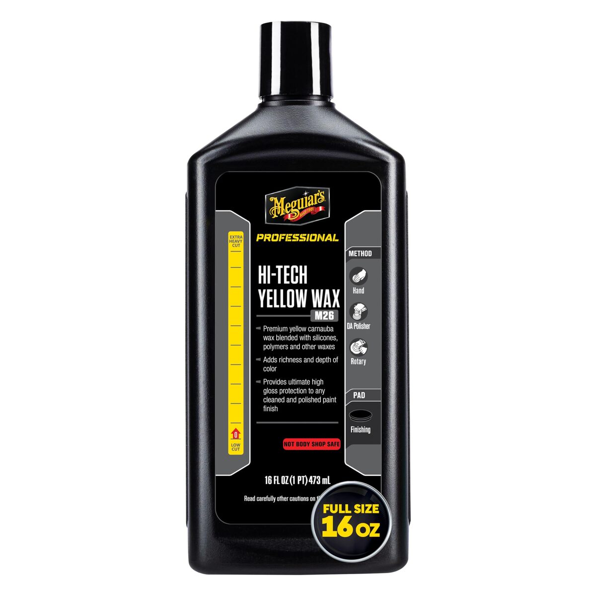 Meguiar&#39;s M2616 Mirror Glaze Hi-Tech Yellow Wax  16 Oz Container - $29.55
