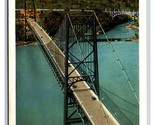 Aeroplane View Bear Mountain Bridge Hudson River New York NY UNP WB Post... - £1.54 GBP