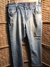 TK Axel Jeans Mens 34x30.5 (Tag 34x32) Blue Wash Denim Wolcott Vintage Boot READ - £7.70 GBP