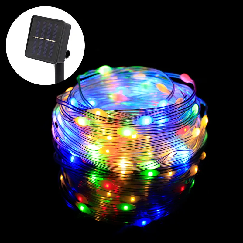 Solar Light String Outdoor Waterproof Garden Fairy Gar Christmas Wedding Street  - £61.74 GBP