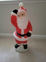 Vintage Christmas Waving Santa Blow Mold General Foam - 40&quot; Tall - £67.69 GBP