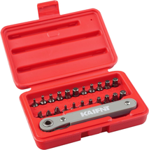 KAIFNT K451 Ultra Low Profile Screwdriver Bit Set with Mini Ratchet Wren... - £21.20 GBP