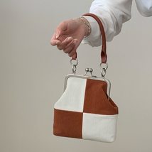 Fashion Women Clip Handbags Vintage Kiss Lock Crossbody Shoulder Bag New Style F - £26.82 GBP