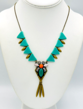 Park Lane COACHELLA Green Geometric Statement Necklace - £28.04 GBP