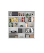 White Olson 3-Piece Living Room Set with 3 Bookcases - $8,944.47 MXN