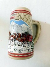 Stein 1985 Anheuser Busch Budweiser Holiday Christmas Stein &quot; A&quot; Series - £20.72 GBP