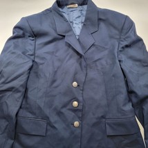 US Air Force Coat 14 WL Womens Long Blue Poly/Wool Dress Jacket - $36.59