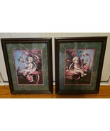 vintage home interiors pictures signed D. Giacomo angel set cherubs 16”x13” - €33,53 EUR