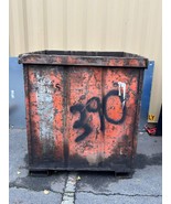 Orange Metal Square Bin 48 x 44 x 43 with Fork Lift Slots - Used - $444.68 CAD