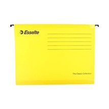 Esselte 90314 Classic Suspension Files For A4 Format - Yellow, Pack of 25  - $69.00