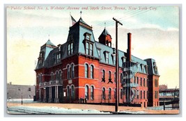 Public School PS 5 Webster Ave &amp; East 189th St Bronx New York NY DB Postcard W9 - £3.07 GBP