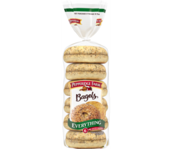 Pepperidge Farm Everything Pre-Sliced Bagels, 6 Count Bags 7715 - £25.85 GBP+