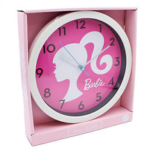 Barbie Silhouette Logo 10&quot; Wall Clock Multi-Color - £21.50 GBP