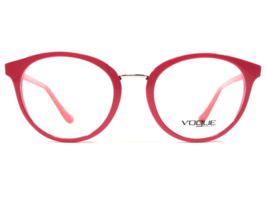 Vogue Eyeglasses Frames VO 5167 2620 Hot Pink Silver Round Horn Rim 50-20-140 - £48.34 GBP
