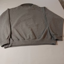 JERZEES Super Sweats NuBlend Men's Gray 1/4 Zip Cadet Collar Sweatshirt Size XL image 9