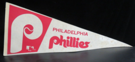 Vintage Baseball 1980 Philadelphia Phillies Full Size Felt Pennant 30&quot; - £10.08 GBP