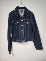 Vtg Polo Jeans Co Ralph Lauren Womens Cropped Denim Jean Jacket Pockets Blue - £22.09 GBP