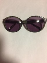 COTE D&#39;AZUR by Encore Sunwear Green &amp; Silver Purple Lens Sunglasses FRANCE - $40.00