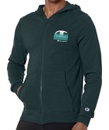 NWT Champion Middleweight Jersey Full Zip Hoodie, Left Chest C, Green Si... - £14.78 GBP