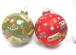 Midwest Glass RV Camper Ball Ornament  Campers Christmas Ornament Campin... - £13.89 GBP