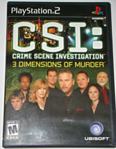 Playstation 2  UBISOFT- CSI: 3 DIMENSIONS OF MURDER (Complete with Instr... - $8.00