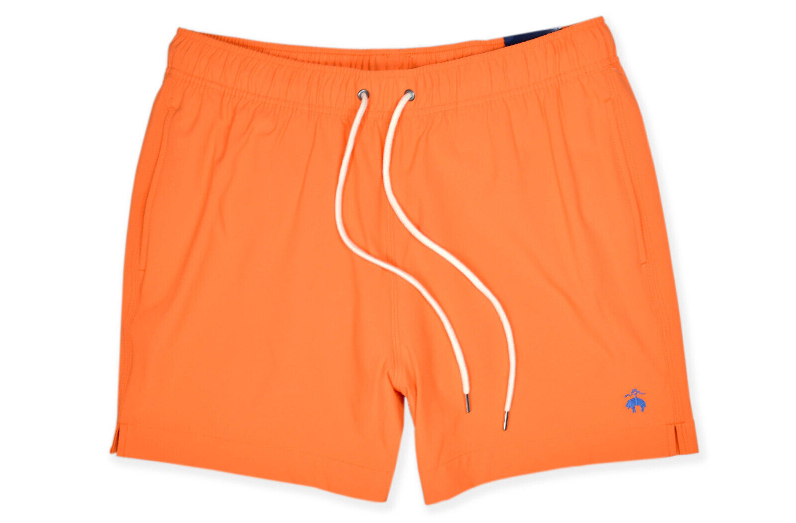 Primary image for Brooks Brothers Orange 5" Emb Montauk Swim Trunk Shorts, L Large 8629-10