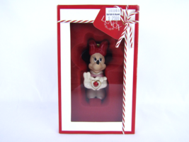 WDW Disney Minnie&#39;s Sweetheart Christmas Lenox Ornament Heart Gem 880223 - £20.68 GBP