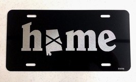 Home State Alabama logo Diamond Etched on Black Aluminum License Plate - $22.99