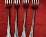 4 Oneida USA Bancroft Stainless Steel Dinner Forks 7.25” Flatware Lot - $24.74