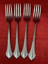4 Oneida USA Bancroft Stainless Steel Dinner Forks 7.25” Flatware Lot - £19.70 GBP