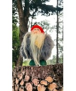 Ljungstroms Sweden Smiling Gnome Vintage Wooden Fur Folk Art Hand Painte... - £70.88 GBP