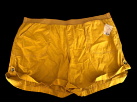 Sonoma Size 3X Shorts Utility Pull On Elastic Waist Golden Yellow Womens NEW - £29.72 GBP