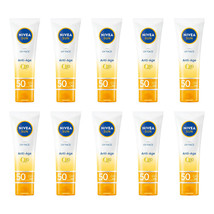 Nivea Q10 Anti-Age &amp; Anti-Pigments Sunscreen Face Cream SPF50 - 50ml x 10 - £132.78 GBP