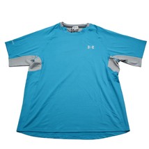 Under Armour Mens Shirt L Blue HeatGear Coldblack Short Sleeve Casual Sports Tee - £10.39 GBP