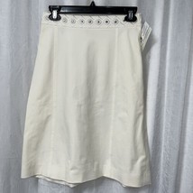 Gunext Women&#39;s Skirt Ivory Mirror Details Size 4 - £38.90 GBP